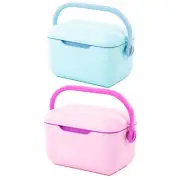 Insulated Cooler Box with Handle Ice Chest Small Hard for Stall Home Camping