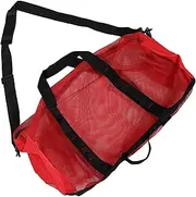 [NULYLU] Large Mesh Beach Tote Bag for Clothes Towel Swimming Supplies Lightweight Portable Design with Handles for Pool Travel Outdoor Use Versatile Storage