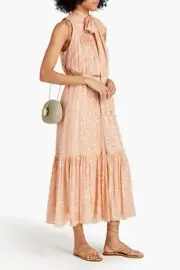 RRP€880 ZIMMERMANN Midi Dress Petite Size AU0P US2P XS Silk Blend Polka Dot Belt