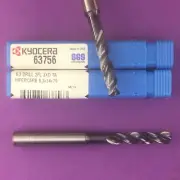 KYOCERA 63756 Solid Carbide Twist Drill 6.3mm 2FL 3XD TA 8mm ShankMachinist