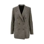 [TAGLIATORE] TAGLIATORE 'Jasmine' houndstooth double-breasted jacket Woman 48 48 Multicolor