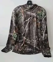 Men’s Small Camo Hoodie Pullover Real Tree Edge