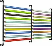 10/20 Roll Wall Assembly Storage Shelf, Automobile Vinyl Roll Display Support with Adjustable Hanging Rod, Metal Support for Film That C Than C