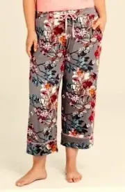 TS TAKING SHAPE plus sz S / 16 Bamboo Lace Pajama Crop Pants sleepwear PJs NWT!