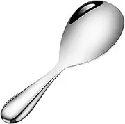 Rice Paddle Spoon,Reusable Stainless Steel Rice Spoon - Non-Stick Heat Resistant Kitchen Spatula Mashed Potato Serving Utensil for Home Restaurant