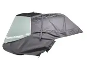 Fits: Ford Mustang 1964-66 Soft Top & Plastic Window Haartz Black Haartz Canvas