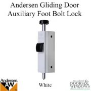 Andersen Foot Bolt Lock Sliding Doors White Auxiliary Foot Lock Frenchwood Doors