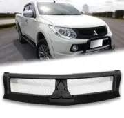 MATTE MATT BLACK FRONT NET GRILL GRILLE MITSUBISHI TRITON L200 MQ 2015-2018 (for: Mitsubishi)