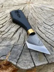 LUX Leather Skiving Knife Skew, Hand Made Oblique Skiving Knife 35 mm (1.38 in)