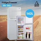 GECKO 142L Upright Portable Fridge / Freezer Camper Caravan Camping 12V/24V