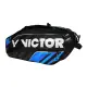 【VICTOR 勝利體育】6支裝羽拍包-後背包 雙肩包 肩背包 裝備袋 球拍袋 羽球 勝利 黑銀藍(BR9213CF)