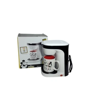 Disney Mickey Mouse 90th Anniversary Single Serve Coffee Maker w/ 12 oz Mug New