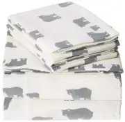 Eddie Bauer Full Sheets Cotton Flannel Bedding Set Brushed Extra Softness Cozy