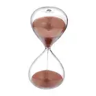 Hourglass 60 Minute Sand Timer Clock with Color Sand, Large 60 minute Cocoa
