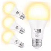 Dusk to Dawn Light Bulbs 850LM, 60W Equivalent, LED 9.5W, 4 Pack Soft White