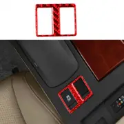 1xRed Carbon Fiber Seat Heater Switch Panel Sticker Trim For Lexus RX350 2010-12 (for: Lexus)