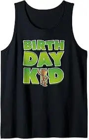 [Marvel] Guardians Of The Galaxy Groot Birthday Kid Tank Top