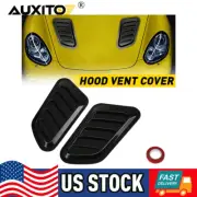 2X Flow Air Hood Intake Scoop Bonnet Vent Cover Universal Black Car Decorative