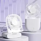 Portable Neck Fan Mini Quiet Handheld Foldable USB Rechargeable Fan for Home