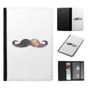 PASSPORT ITINERARY ORGANIZER|HIPSTER COLOURFUL MOUSTACHE #16