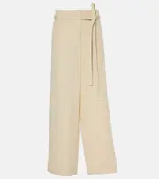 [Toteme] Toteme High-rise wide-leg pants AU 14 white