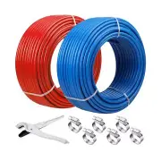 PEX Pipe 1/2 Inch 300ft 2 Rolls PEX Tubing EVOH PEX-B Pipe Non Oxygen Barrier...