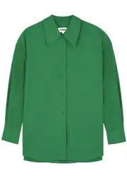 Ymc Lena Cotton-poplin Shirt - Green - S (UK8-10 / S) S (UK8-10 / S)