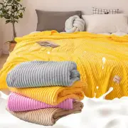 Thick Fleece Throws Blankets Warm Winter Sofa Beding Blankets Single/Double Bed