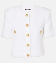 [Balmain] Balmain Cropped cardigan UK 12 white