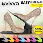 Vivva 5-20X Shoe Rack Display Case Adjustable Slots Organizer Storage Holder Box