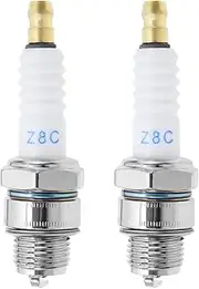 VGOL 2pcs Z8C Spark Plug Suitable for 2 Stroke 48cc 70cc 80cc Motorised Motorized Bike Bicycle ATV Quad Bike Part Dirt Bike Parts Electric Bike Parts
