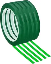 uxcell 5 Pack Whiteboard Tape, 7mm 1/4" Width Art Tape Dry Erase Board Pinstripe Thin Tape for Graphic Chart Grid Drafting Electrical Marking, Green