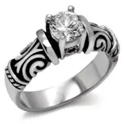 Wedding Rings for Women Engagement Cubic Zirconia Promise Ring Set for Her TK082