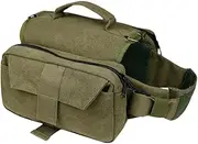 Dog Backpack Dog Saddle Bag Wear Resistant Harness Multifunction Canvas Pet Backpack for Running Outdoor Training Picnic Pets