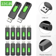 Wholesale 32GB 1/5/10/50/100 Pack USB 2.0 Flash Drive Thumb Drive Memory Stick