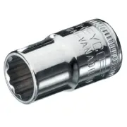 Wiha (Heyco) 60236 12-Point Metric Socket, 3/8" Drive, 15mm x 27mm