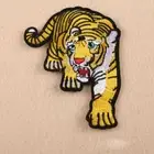 Applique for Clothes Tiger Head Patch Kids Stickers Iron on Animal Patches