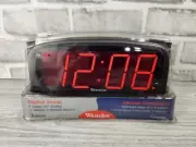 Westclox Large Red Digital Display Alarm Clock Model 66200 Colossus