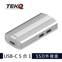 在飛比找momo購物網優惠-【TEKQ】583 URUS USB-C 5合1 SSD外接
