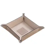 Bey-Berk Taupe Leather Snap Valet with Pig Skin Leather Lining