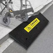 MAEEHDNKM Rubber Ramps for Wheelchair, Portable Driveway Curb Ramps, Non-Slip Doorway Threshold Ramp Handicap Ramps, Steps Transition Ramp for Truck Stroller(100x38x5 cm)