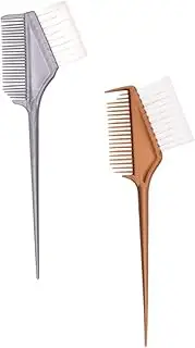 HONITANO 2Pcs Hair Dye Brush Dual Sided Hair Tint Applicator for Salon Home Use for Coloring Highlights and Keratin Treatments Easy to Clean Lightweight and Reusable