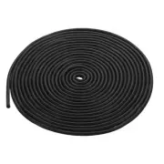8mm x 10 Meters Foam Weather Stripping Door Seal for Instruments - Black