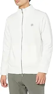 St ANDREWS(セントアンドリュース) 042-3272151 Men's Windproof Full Zip Knit (12G Sheeting/Lining) / Sweater Golf, 030_White, 3L
