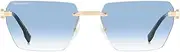 [DSQUARED2] Men's D2 0102/S Sunglasses, Gold Blue, 58 mm