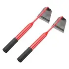 2pcs Garden Hoe 15" x 3.5" Steel Hoe Garden Tool with Handle, Red