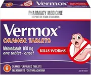 Vermox Worm Treatment 100 mg 6 Tablets