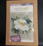 Wattle Loop Handmade Hand Stitching Unique Material Tree Peony Flower Craft Kit