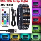 3M Waterproof RGB LED Strip Lights IP65 5050 5V remote Battery USB Powered Light