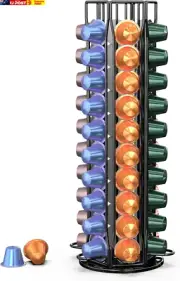Coffee Pod Holder for Nespresso Originalline, Coffee Pod Storage Organizer 360 D